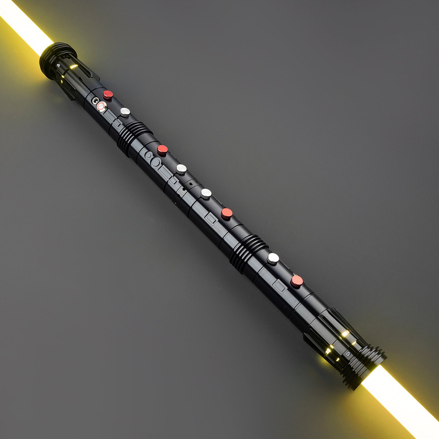 "Maul Themed" Dual Sided Light Saber - Black - Battle Sabers