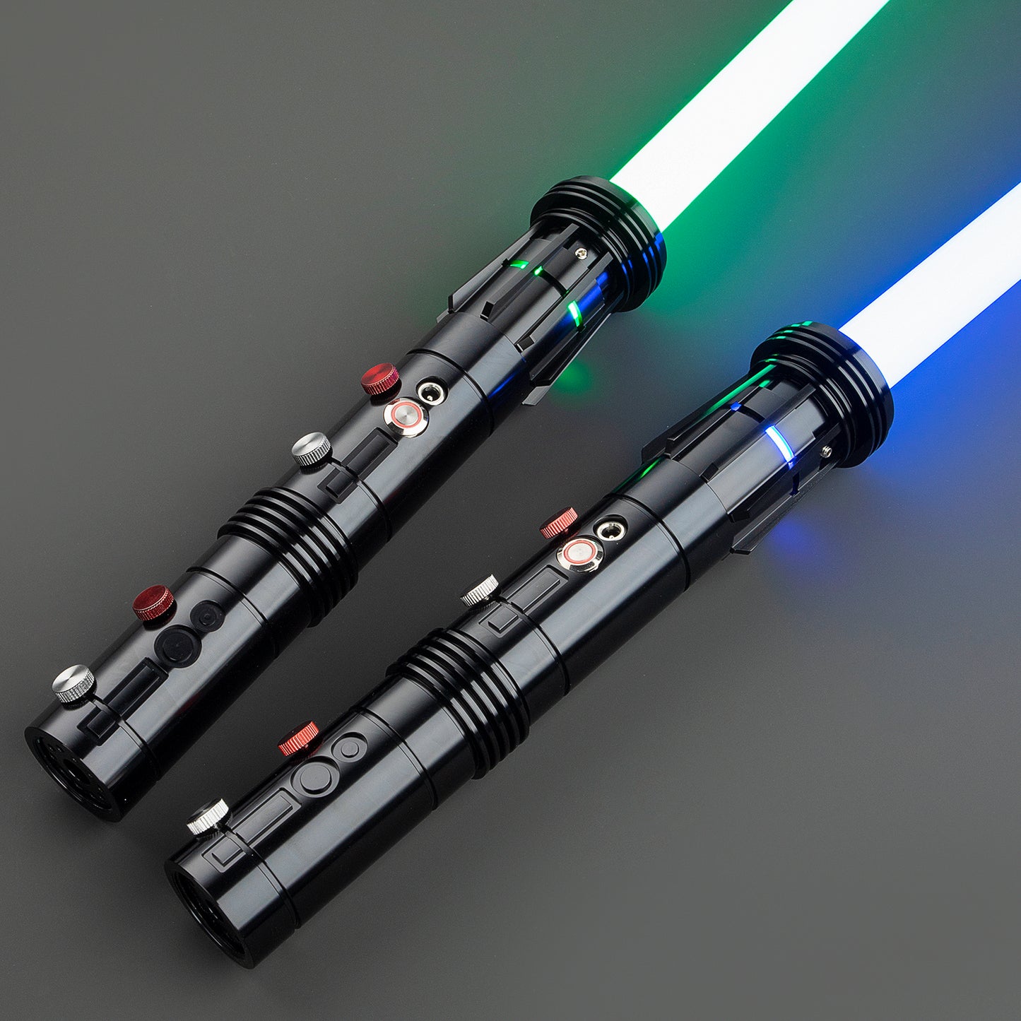 "Maul Themed" Dual Sided Light Saber - Black - Battle Sabers