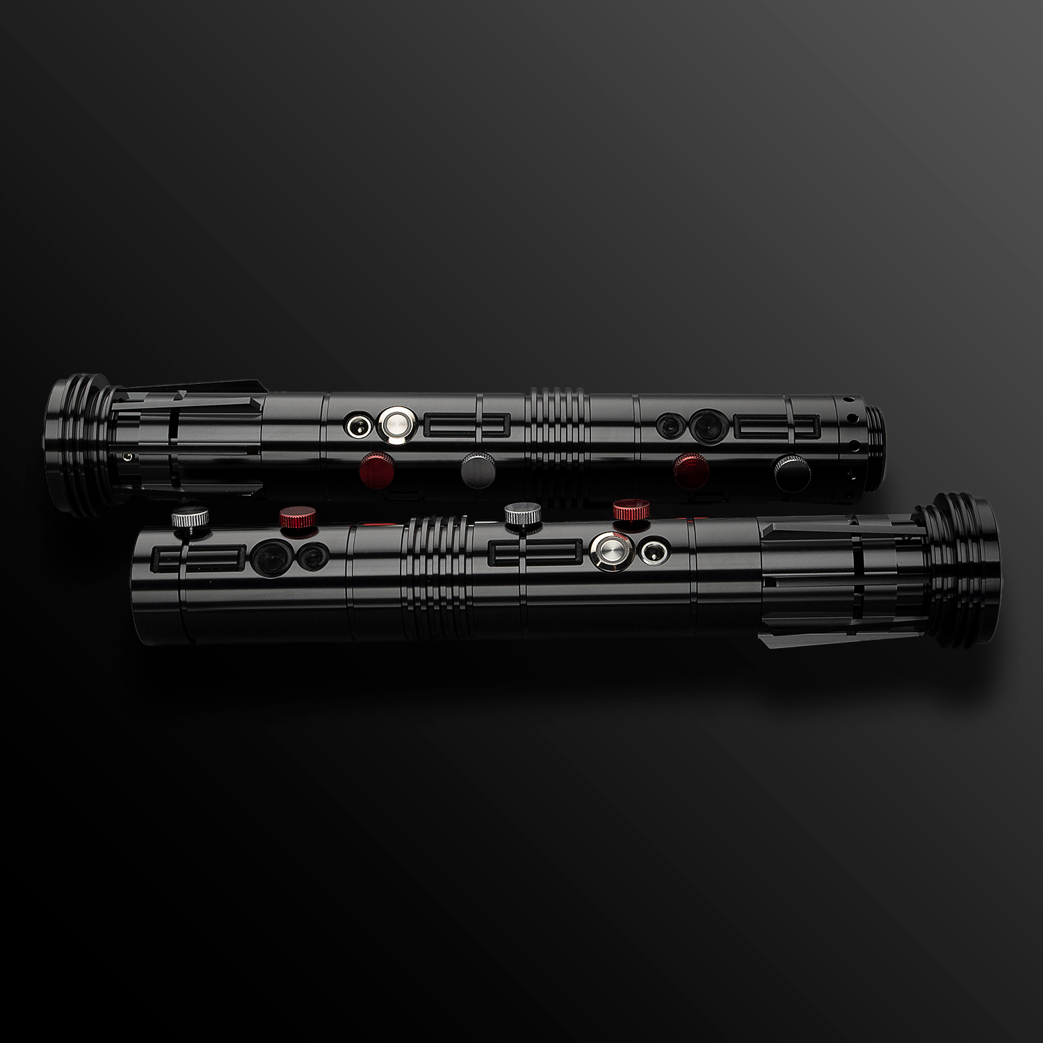 "Maul Themed" Dual Sided Light Saber - Black - Battle Sabers