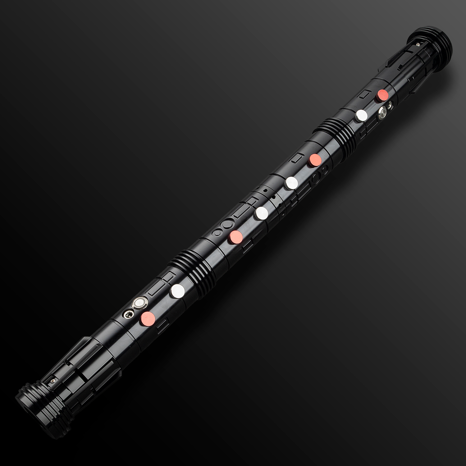 "Maul Themed" Dual Sided Light Saber - Black - Battle Sabers