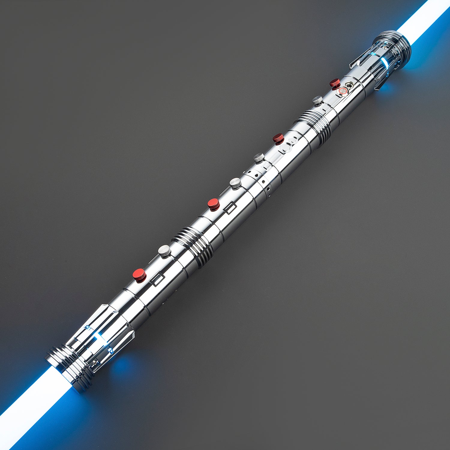 Maul Themed Dual Sided Light Saber - Silver - Battle Sabers