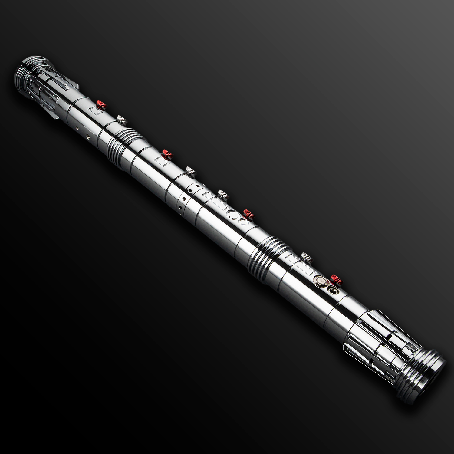 Maul Themed Dual Sided Light Saber - Silver - Battle Sabers