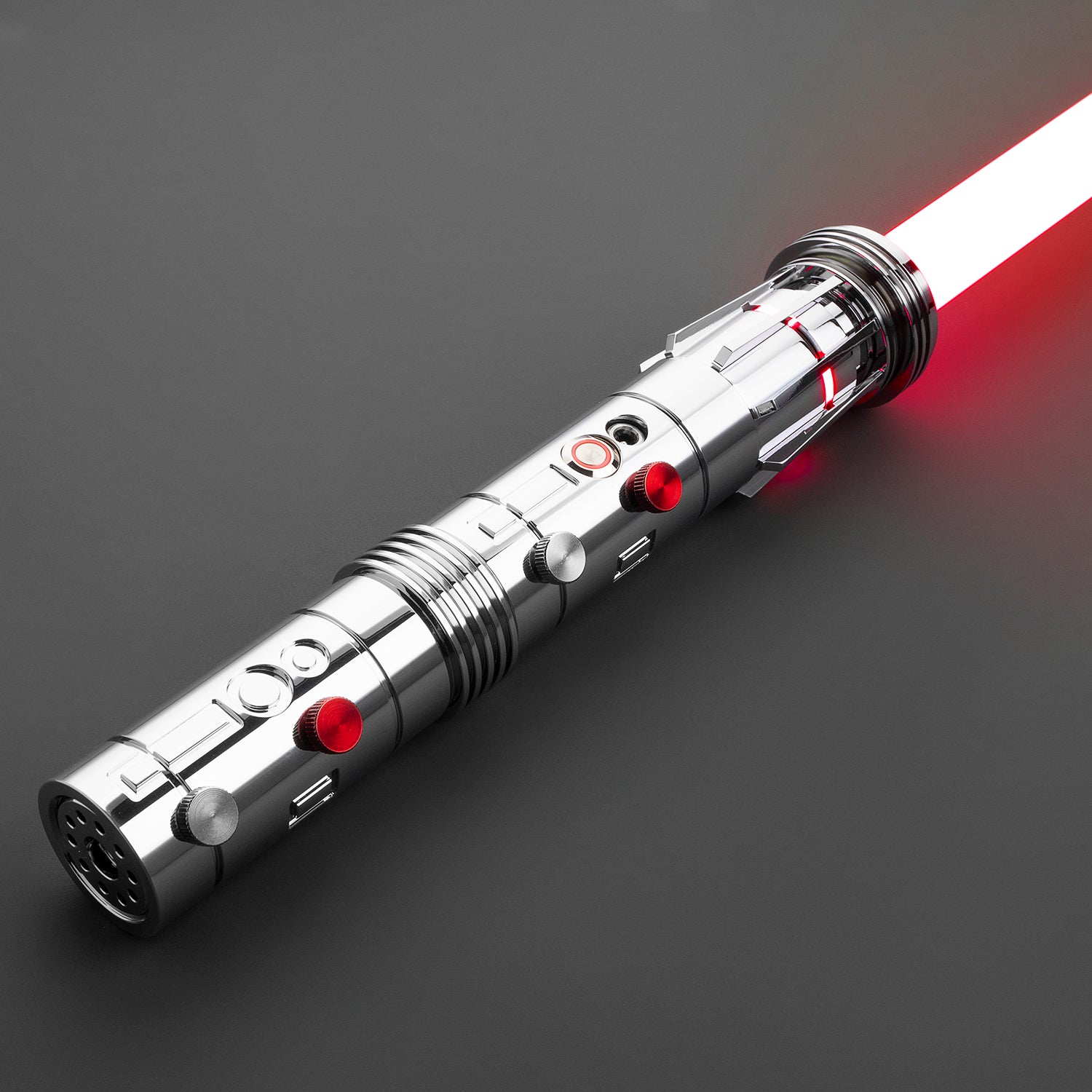 Maul Themed Dual Sided Light Saber - Silver - Battle Sabers