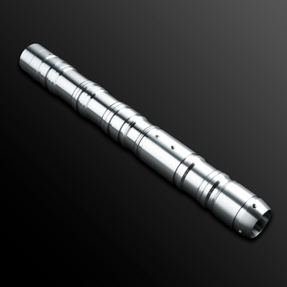 Monolith Silver Light Saber with a modern, metallic hilt - Battle Sabers