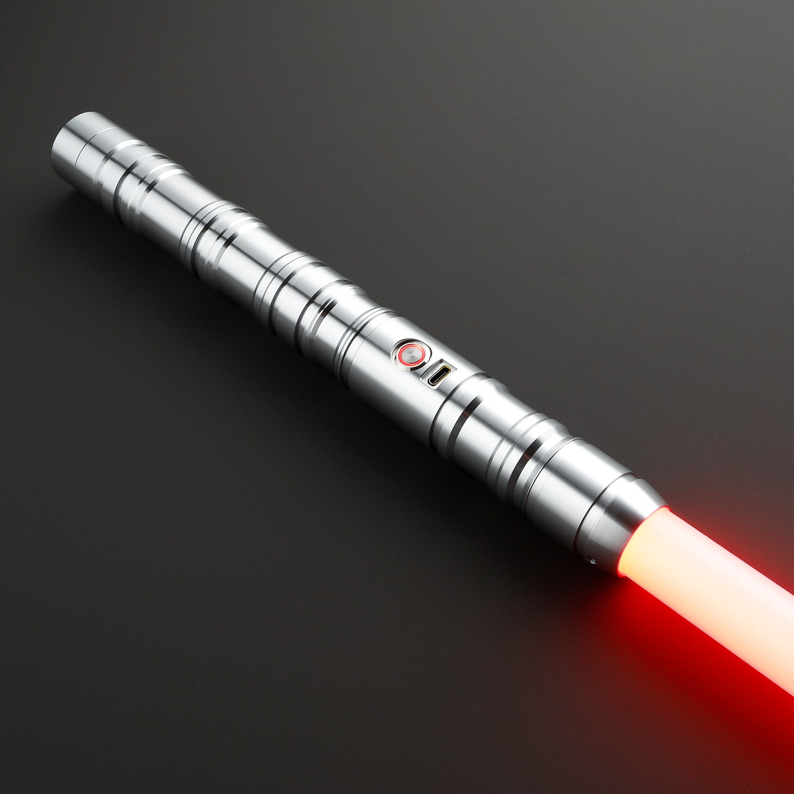 Side view of Monolith Light Saber with a sleek, polished finish - Battle Sabers