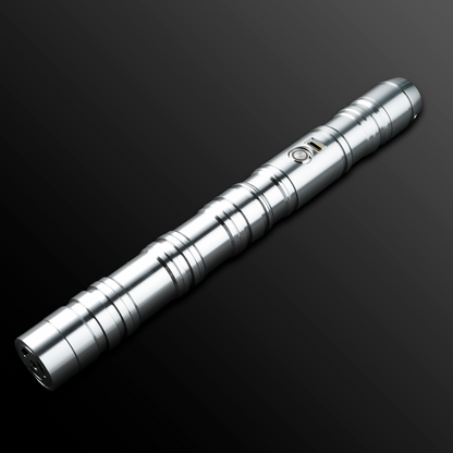 Monolith Silver Light Saber with a glowing blade - Battle Sabers