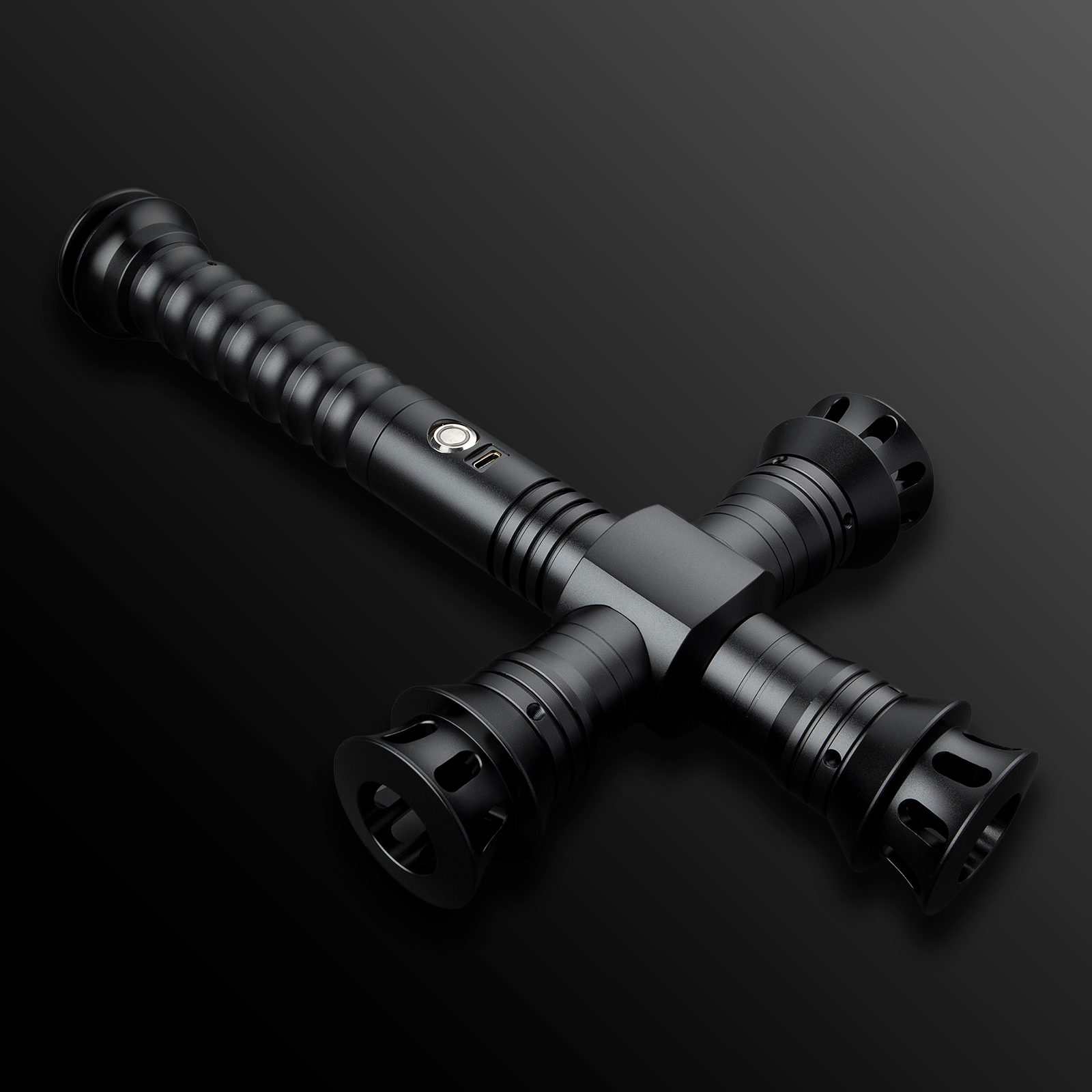 "Crossguard" Long Hilt Light Saber- Battle Sabers