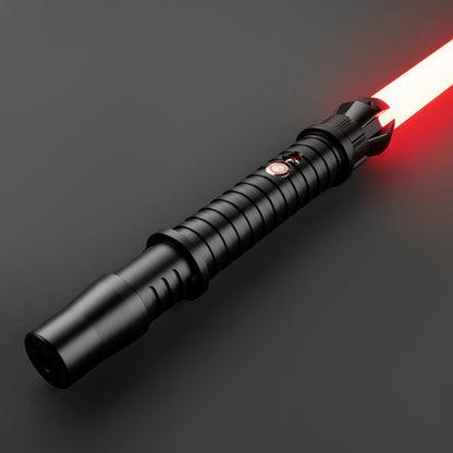 Close-up of Electrum Light Saber’s detailed hilt design - Battle Sabers