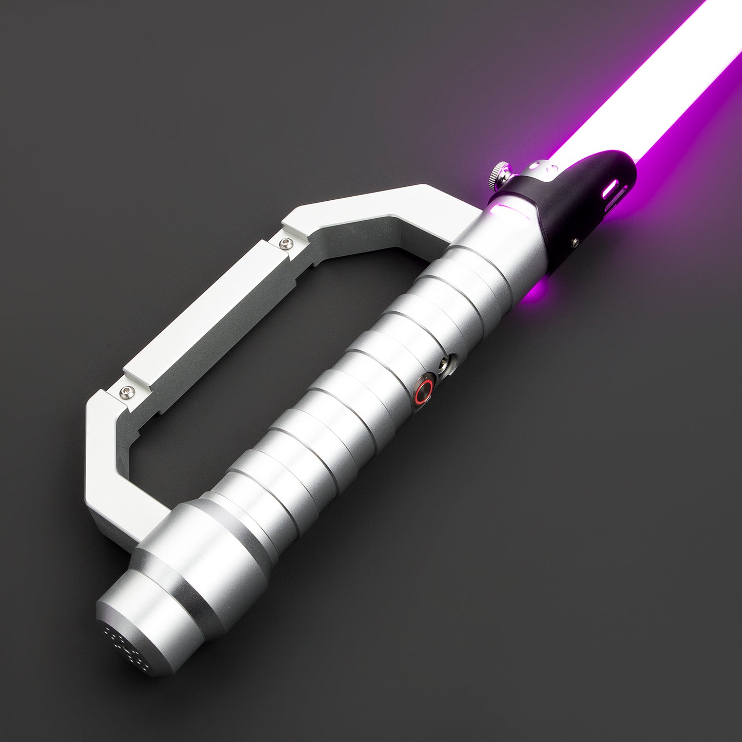 Side view of Cutlass Light Saber emitting bright light - Battle Sabers