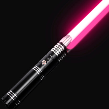 Protector Light Saber glowing brightly in a dark setting - Battle Sabers