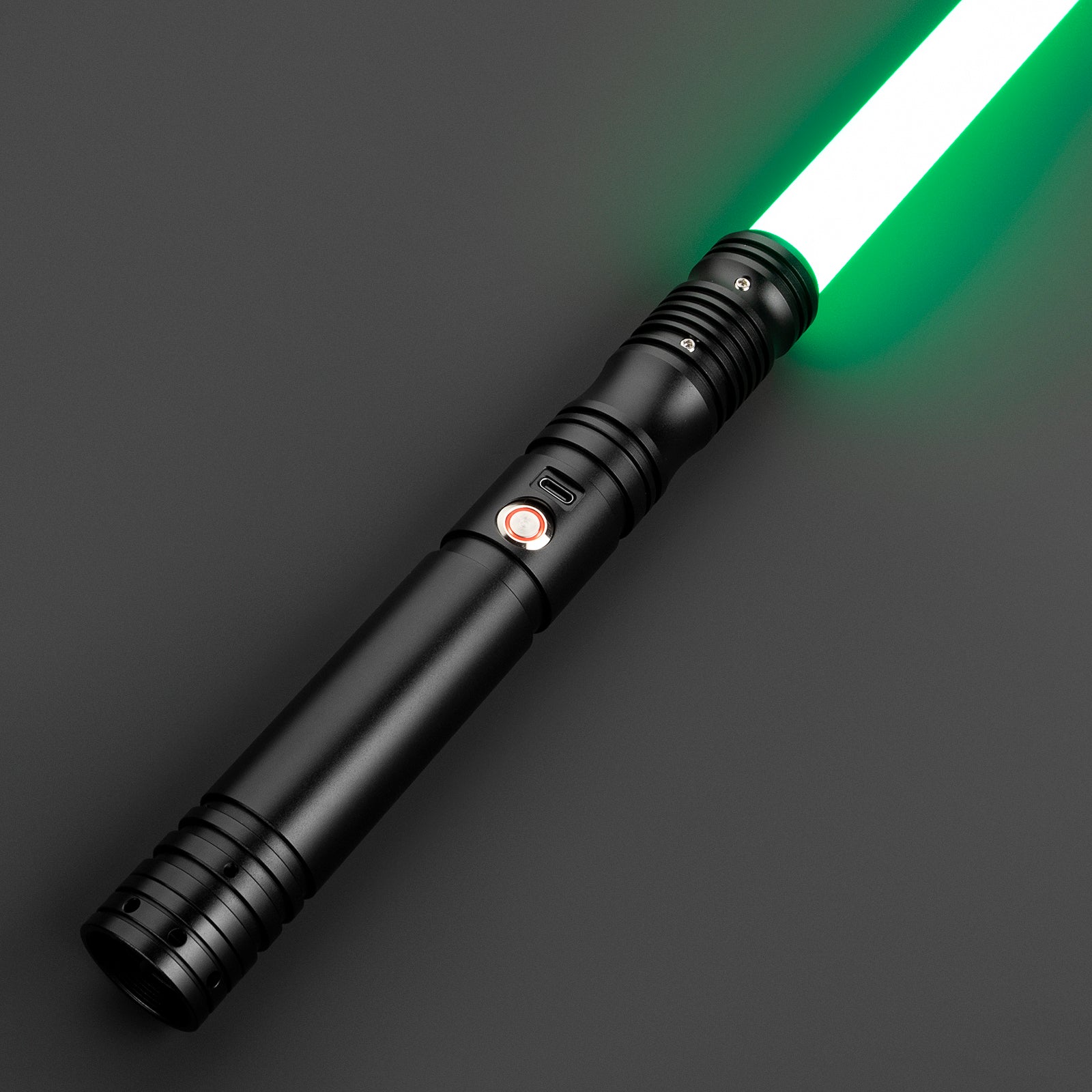 Close-up of Solari Light Saber hilt - Battle Sabers