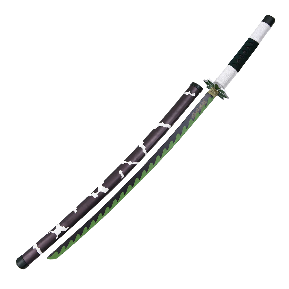 Sanemi Shinazugawa sword green katana - Battle Sabers