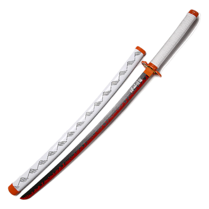 Kyojuro Rengoku sword red Nichirin katana - Battle Sabers