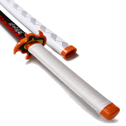 DEMON SLAYER - Kyojuro Rengoku sword - Red Nichirin Katana - Battle Sabers