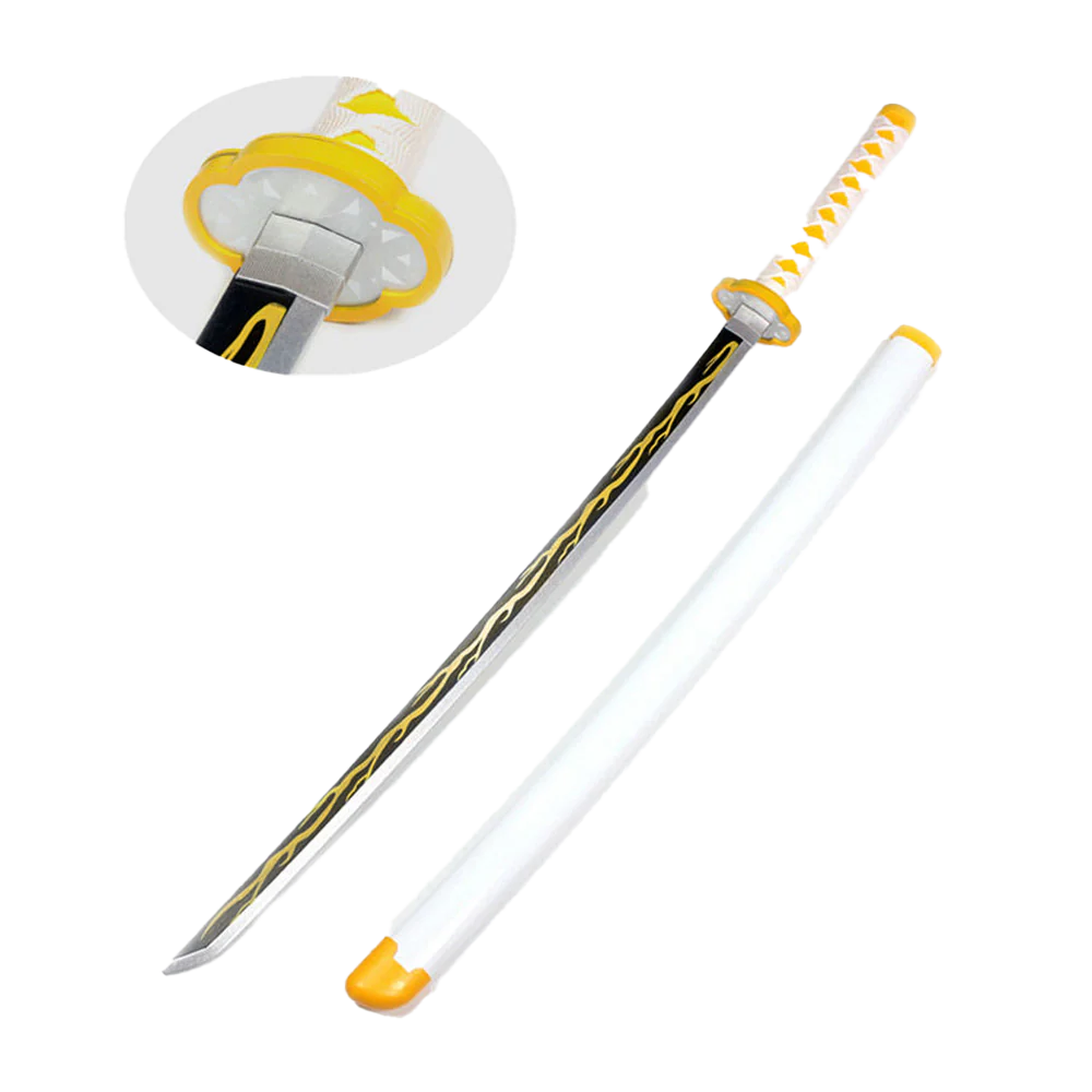 DEMON SLAYER - Zenitsu Agatsuma LED Sword - Yellow Nichirin Katana - Battle Sabers